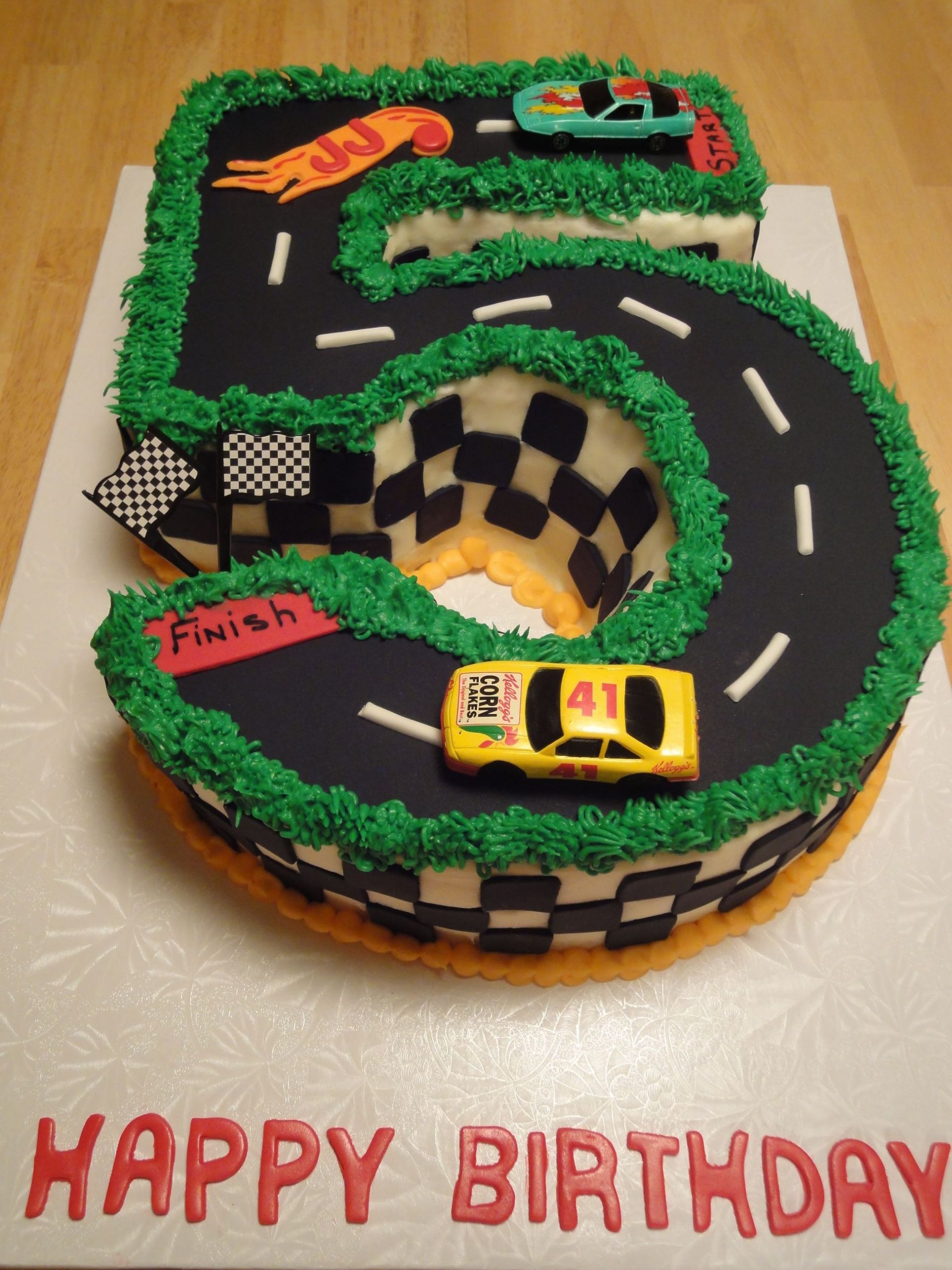 Birthday Party Ideas For 5 Year Old Boy
 Happy Birthday to a 5 year old boy Hot wheels cake