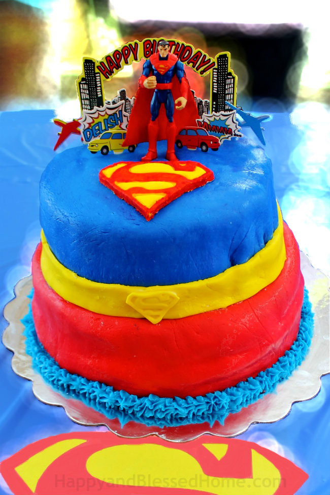 Birthday Party Ideas For 5 Year Old Boy
 Superman Birthday Cake for five year old birthday party