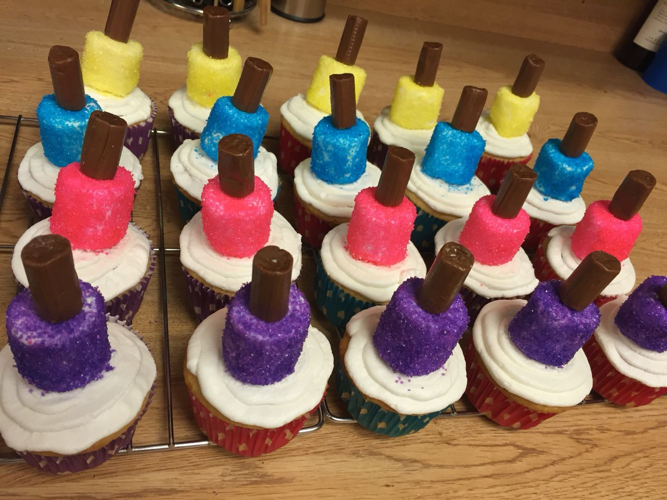 Birthday Party Ideas For 8 Year Old Girl
 Nail polish bottle cupcakes 8 year old girl birthday