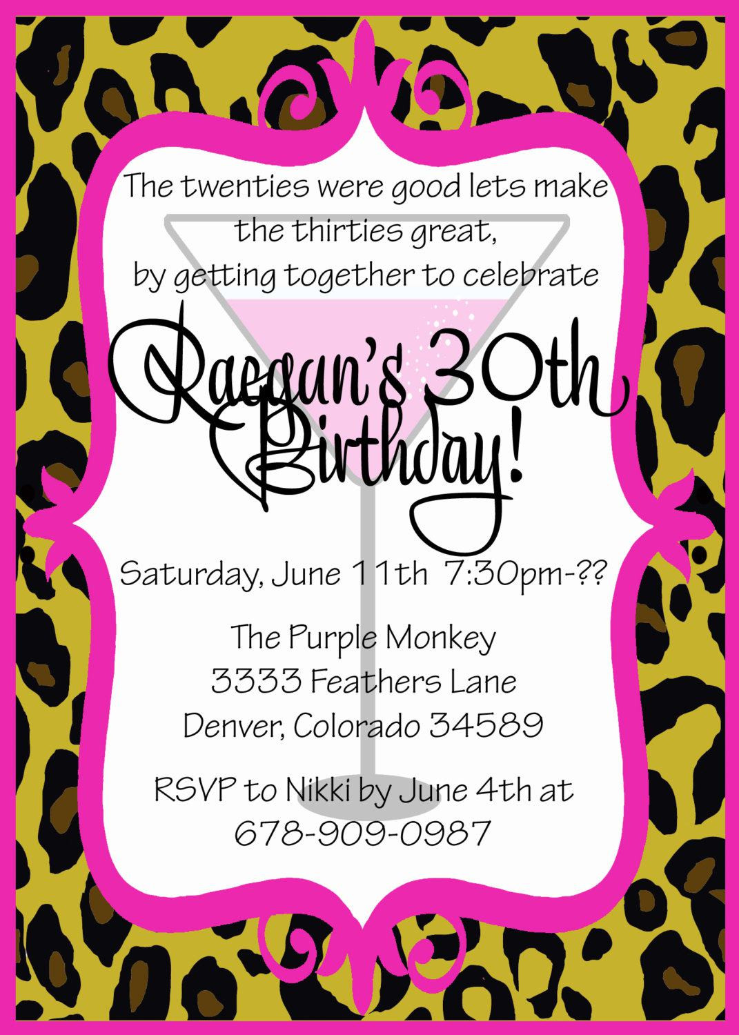 Birthday Party Invitation Template Word
 30th Birthday Invitation Templates 30th Birthday