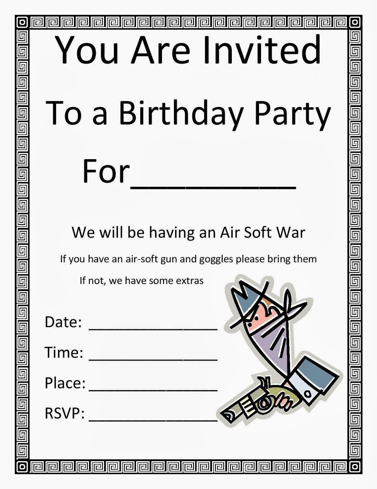 Birthday Party Invitation Template Word
 birthday party invitation templates microsoft word