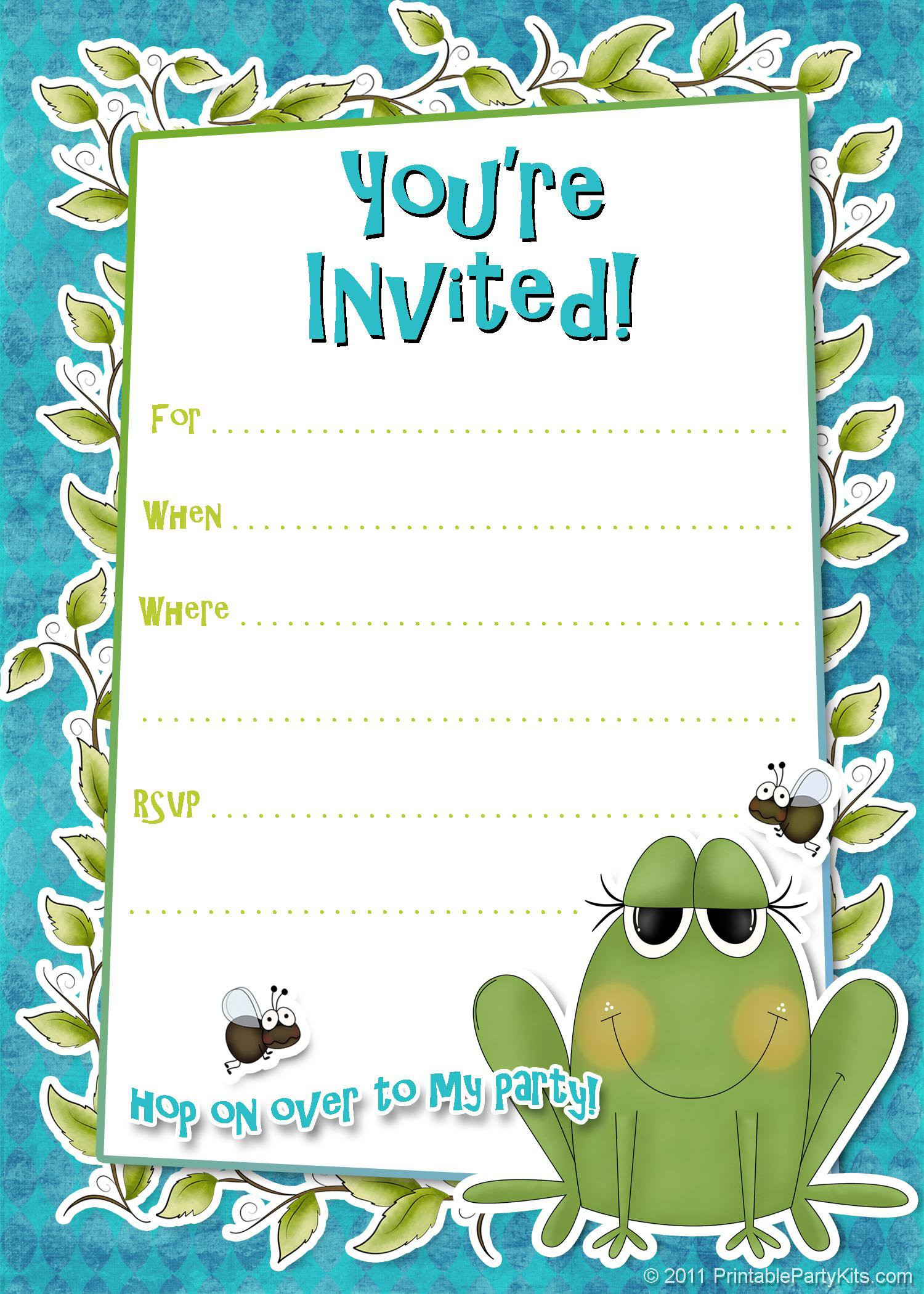 Birthday Party Invitation Template Word
 Birthday party invitation template birthday party