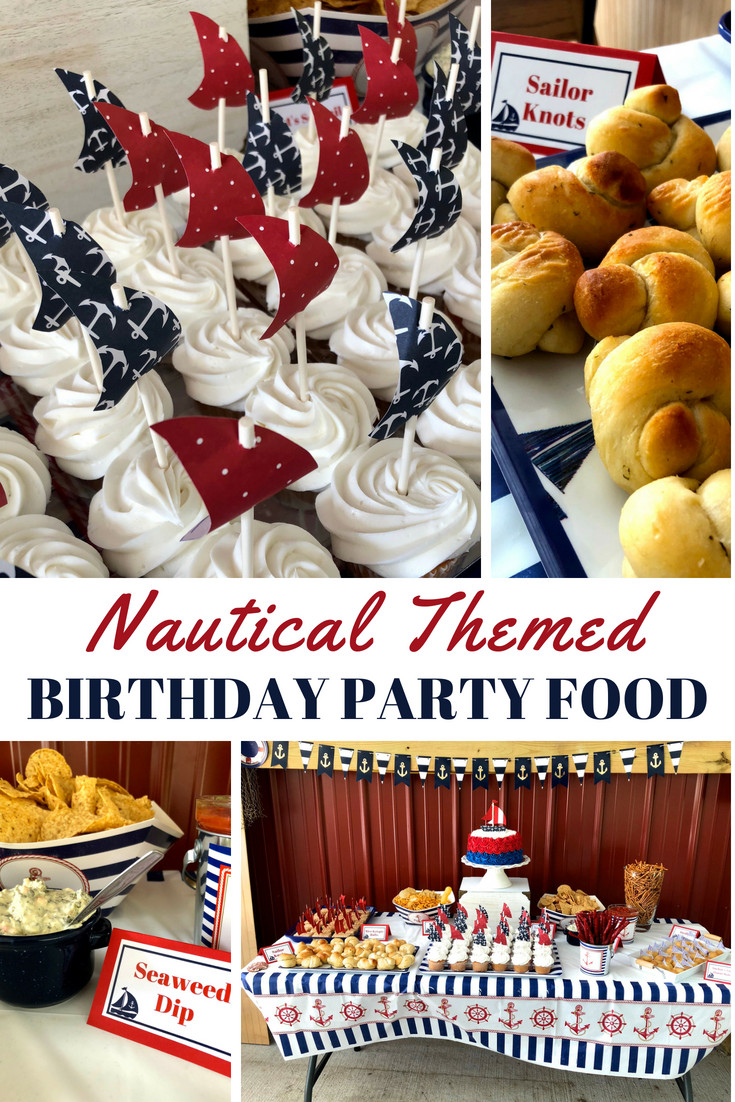 Birthday Party Menu Ideas
 Nautical Themed Birthday Party Food The Berry Basics