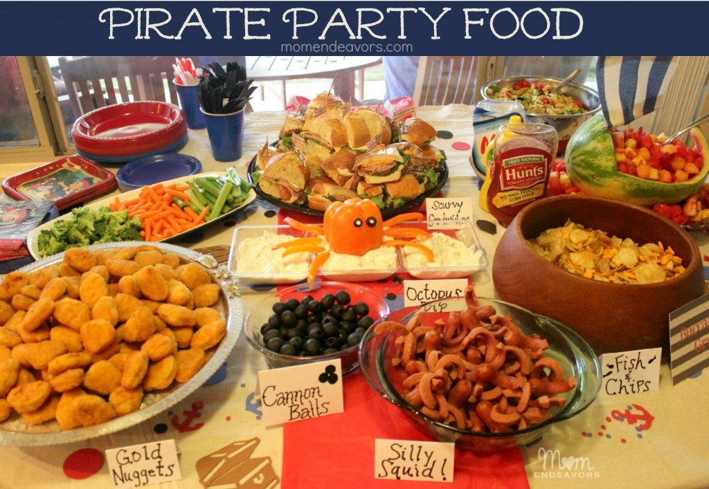 Birthday Party Menu Ideas
 Jake and the Never Land Pirates Birthday Party Food