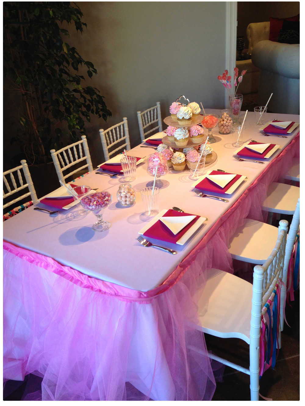 Birthday Party Table Decorations
 Princess Birthday Party Table