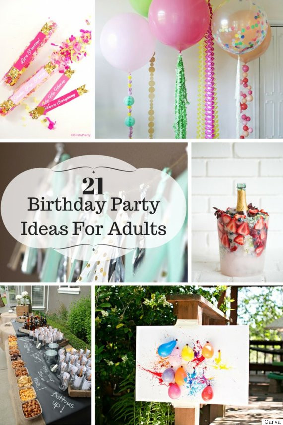 Birthday Party Themes For Adults
 21 Ideas For Adult Birthday Parties