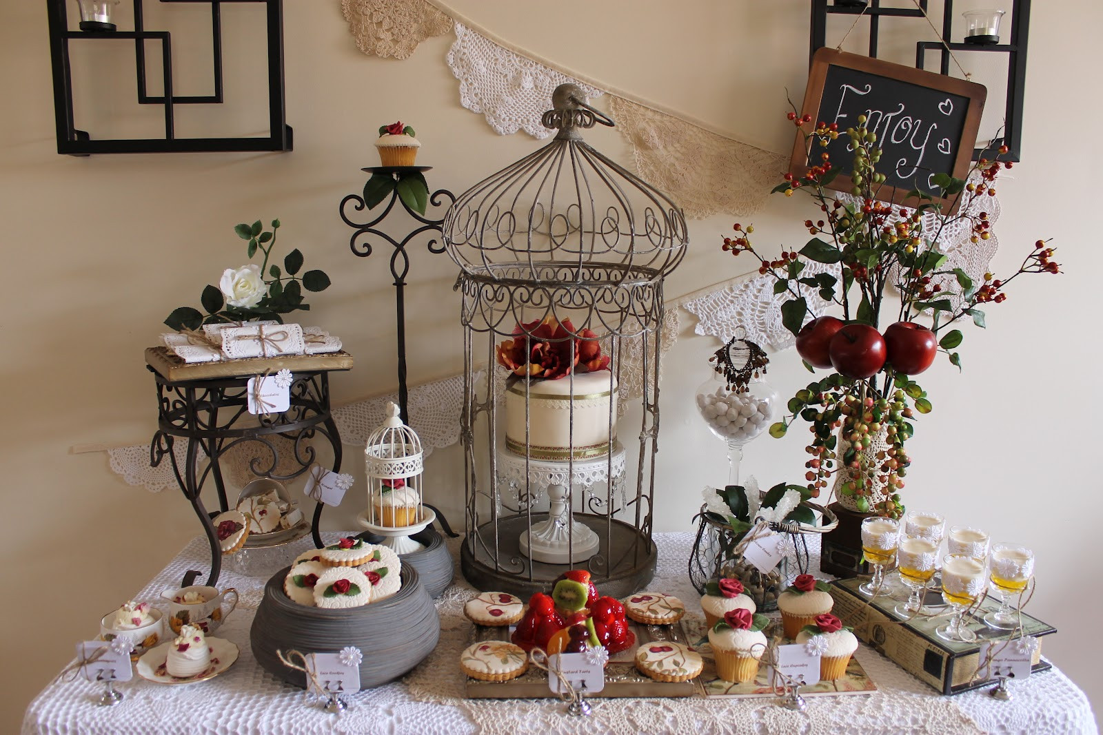 Birthday Party Themes For Adults
 Events By Nat My Vintage Rose and Doily Inspired 32nd