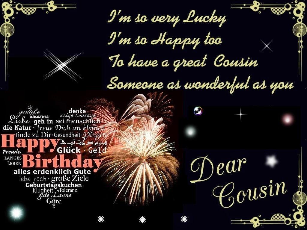 Birthday Quotes Cousin
 Happy Birthday Cousin Sister Wishes Poems and Quotes