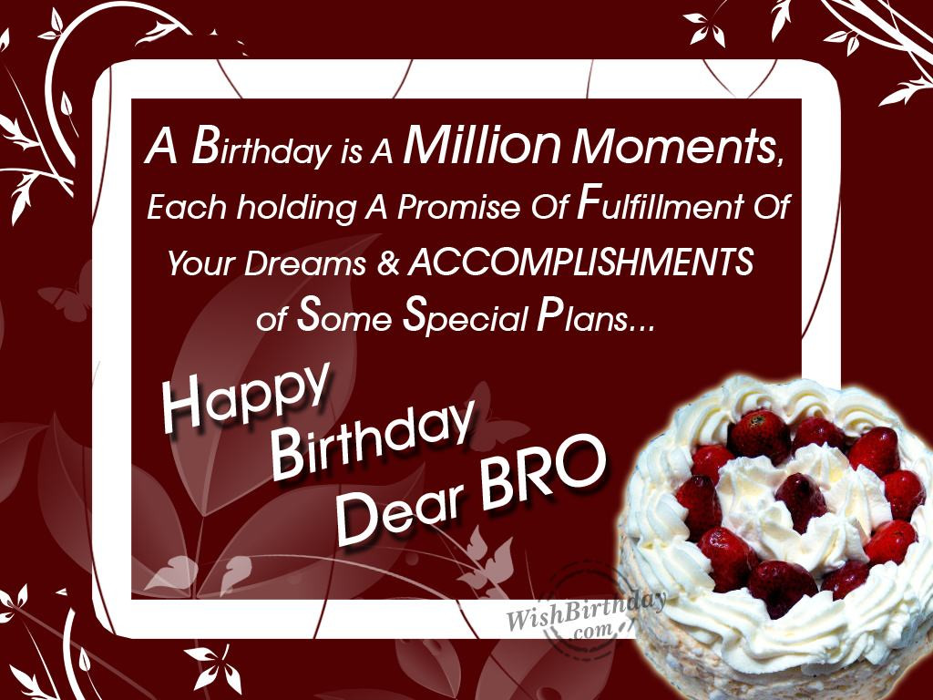 Birthday Quotes For Brothers
 Big Brother Birthday Quotes QuotesGram