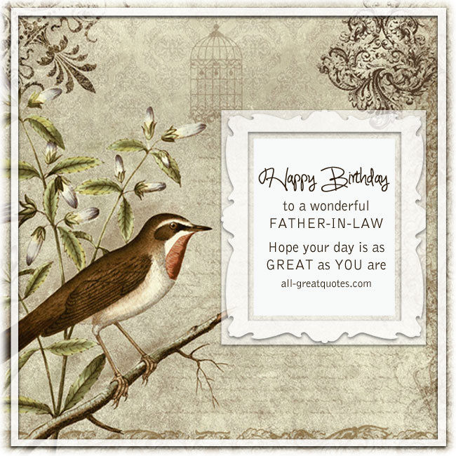 Birthday Quotes For Father In Law
 Birthday Wishes For Father In Law