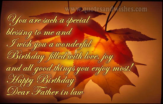 Birthday Quotes For Father In Law
 Happy Birthday Dear Father In Law s and