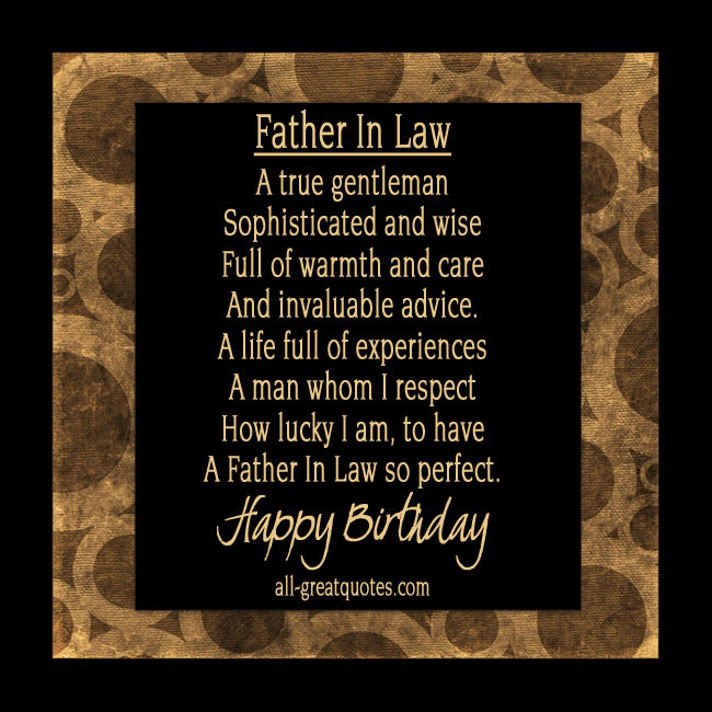 Birthday Quotes For Father In Law
 Famous Quotes About Father In Laws QuotesGram