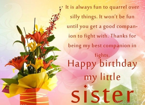 Birthday Quotes For Little Sister
 Happy Birthday My Little Sister s and