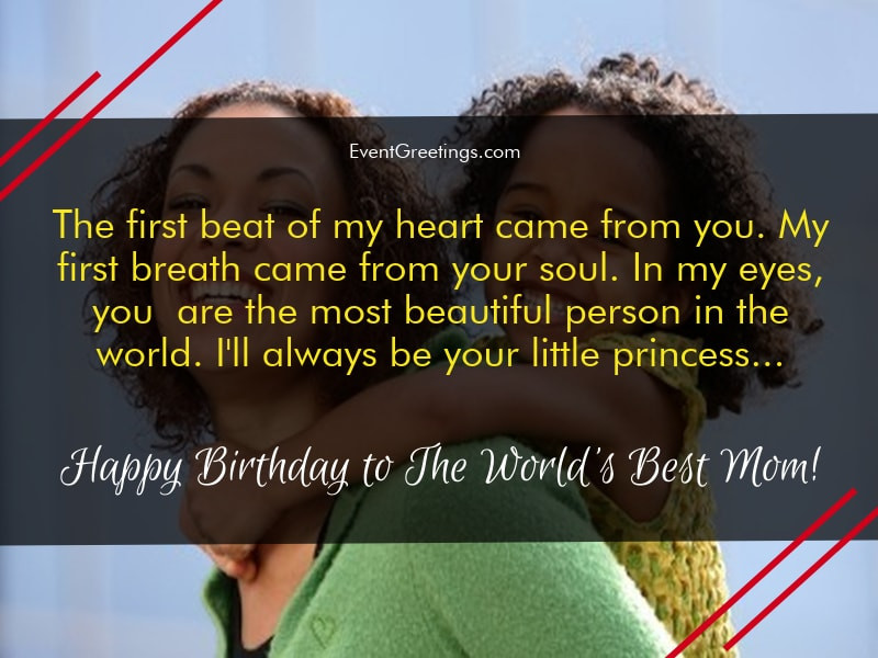 Birthday Quotes For Mom From Daughter
 65 Lovely Birthday Wishes for Mom from Daughter