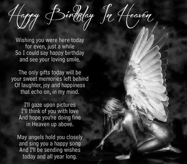 Birthday Quotes For Someone In Heaven
 72 Beautiful Happy Birthday in Heaven Wishes My Happy