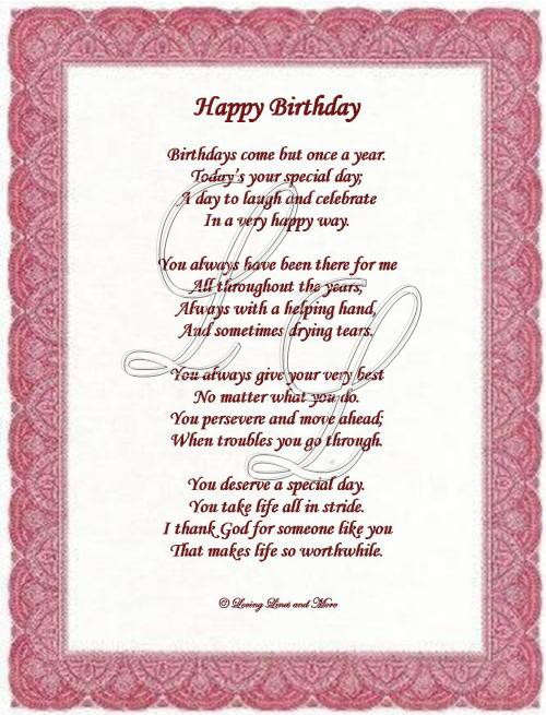 Birthday Quotes For Someone Special
 25 Exclusive Happy Birthday Poems