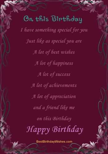 Birthday Quotes For Someone Special
 40 Someone Special Birthday Wishes s & ECards