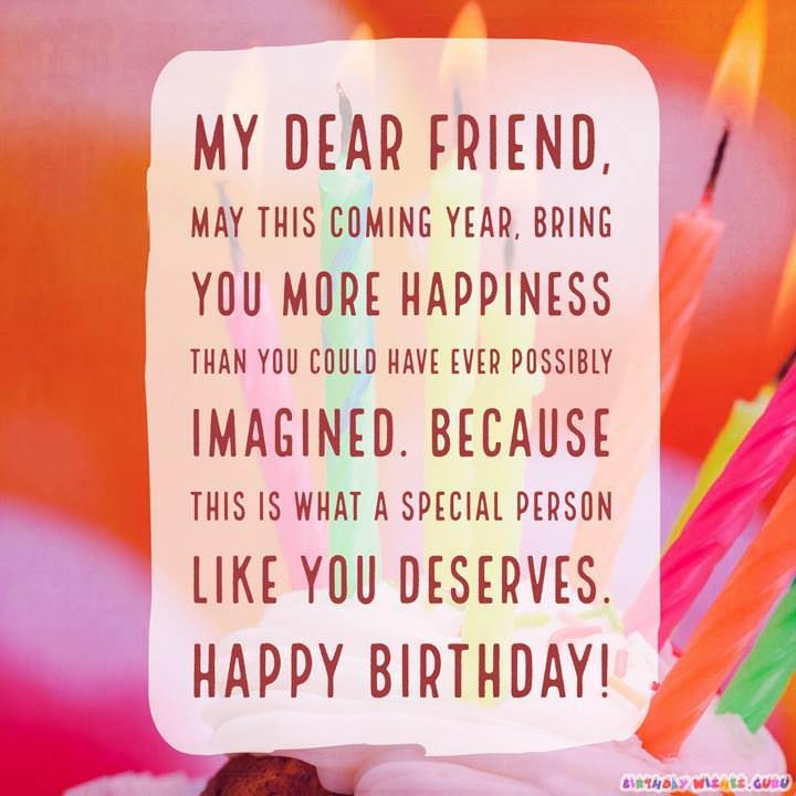 Birthday Quotes For Someone Special
 Happy Birthday Wishes for Someone Special in your Life
