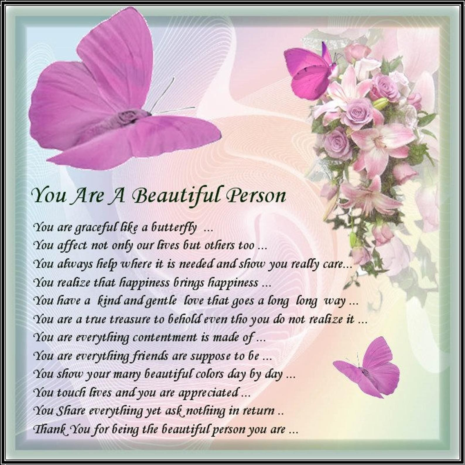 Birthday Quotes For Someone Very Special
 Beautifull Person Card 1