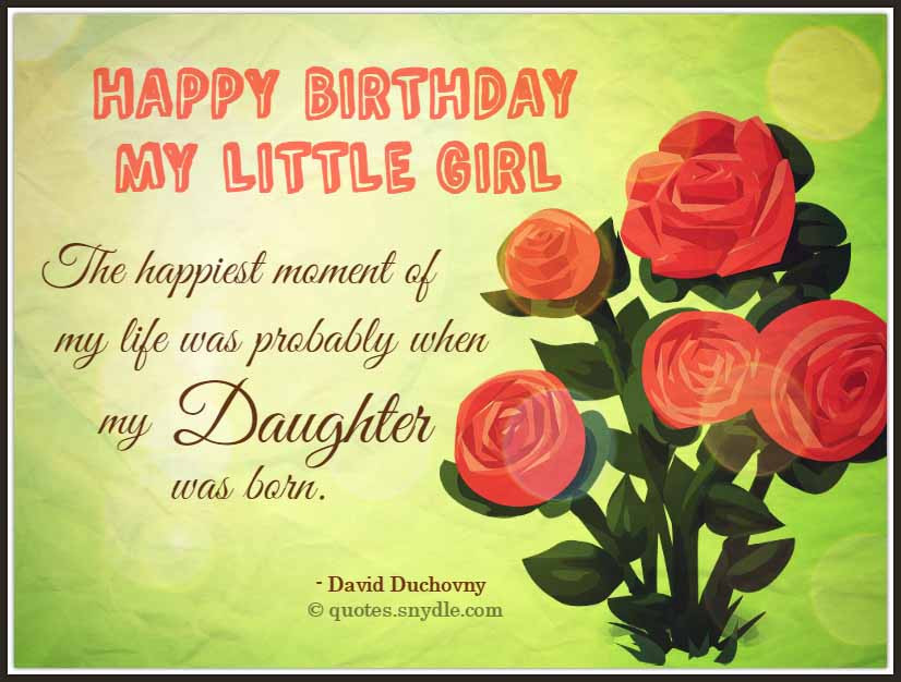 Birthday Quotes To Daughter
 Birthday Quotes for Daughter Quotes and Sayings