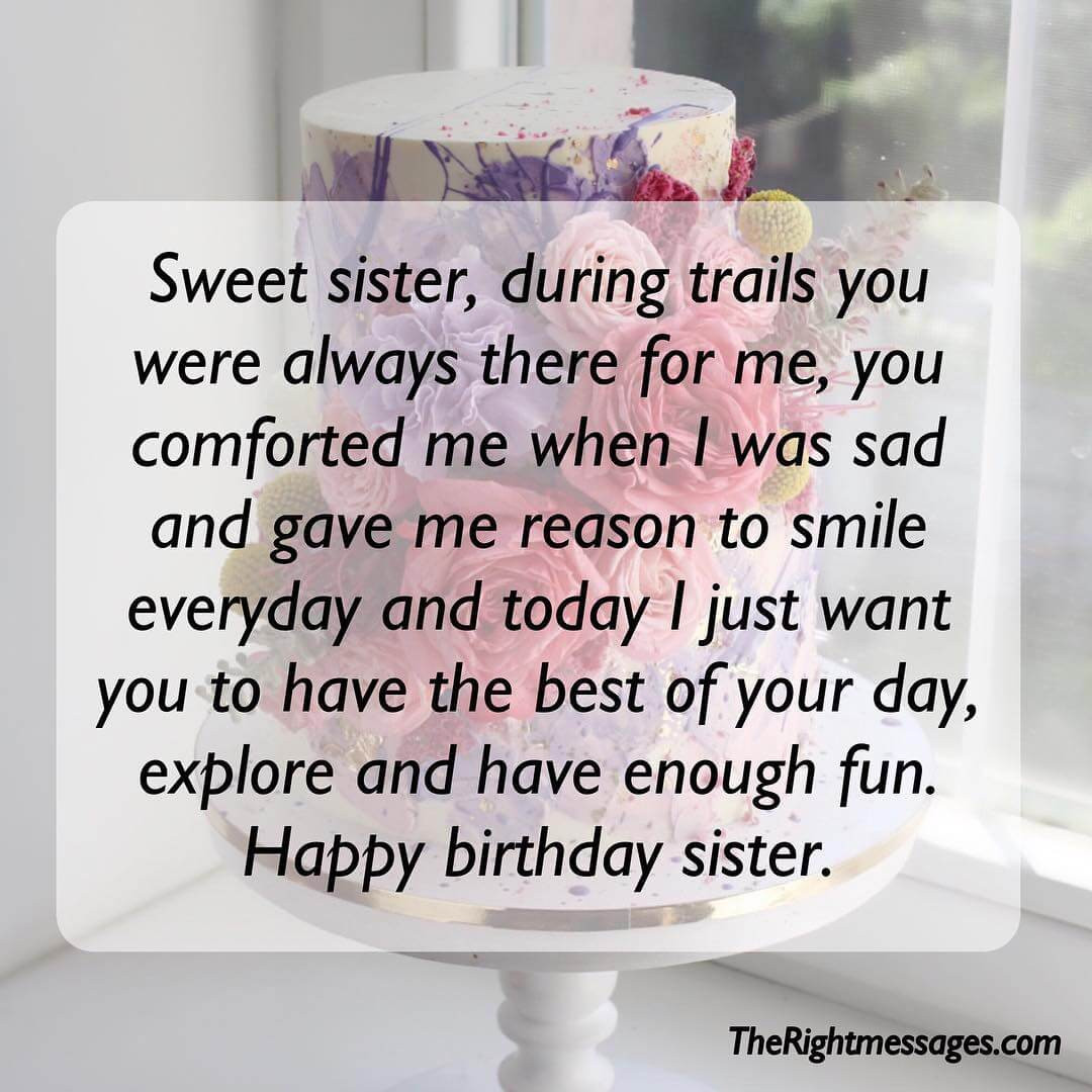 Birthday Quotes To Sister
 Short And Long Birthday Messages Wishes & Quotes For