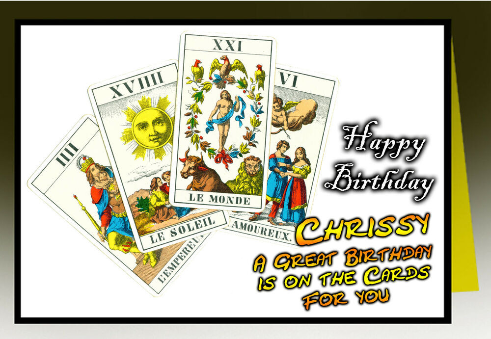 Birthday Tarot Card
 Tarot Reading personalised Greeting Happy Birthday Card