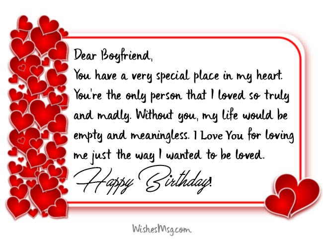 Birthday Wishes For A Boyfriend
 Birthday Wishes for Boyfriend Romantic Birthday Messages