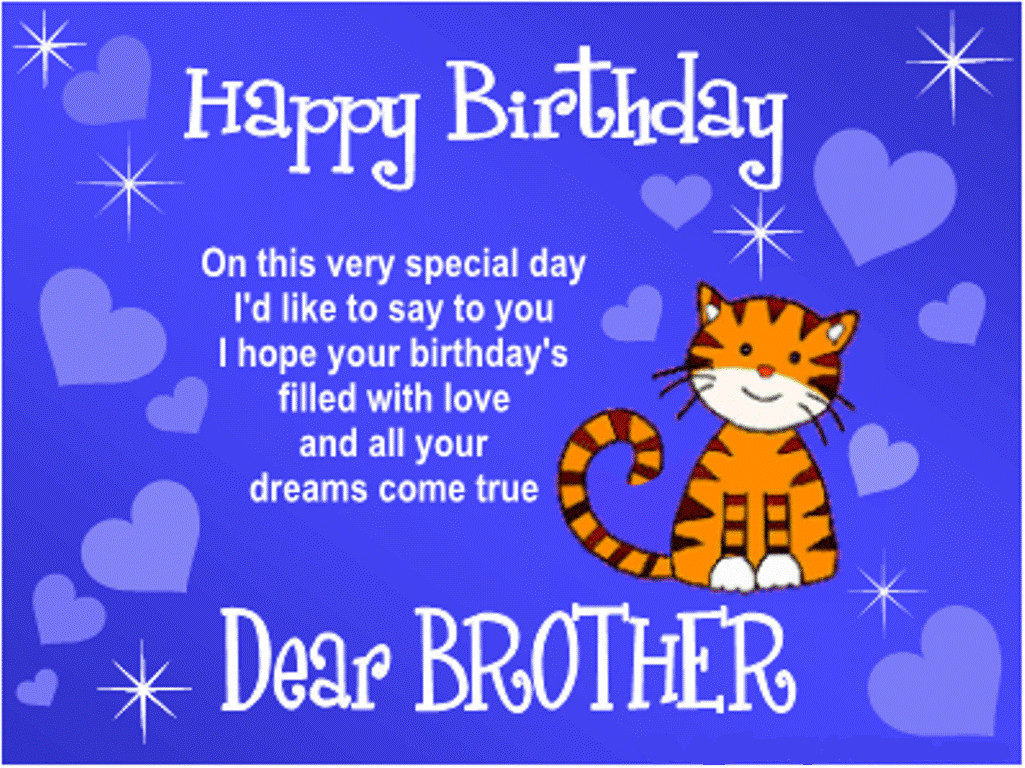 Birthday Wishes For A Brother
 Happy Birthday Wishes for Brother