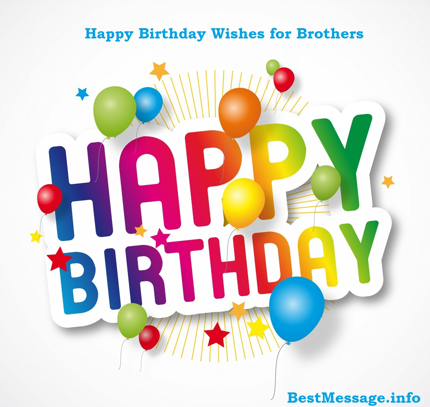 Birthday Wishes For A Brother
 happy birthday wishes to brother BestMessage