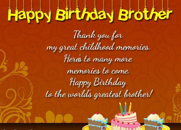 Birthday Wishes For A Brother
 200 Best Birthday Wishes For Brother 2020 My Happy