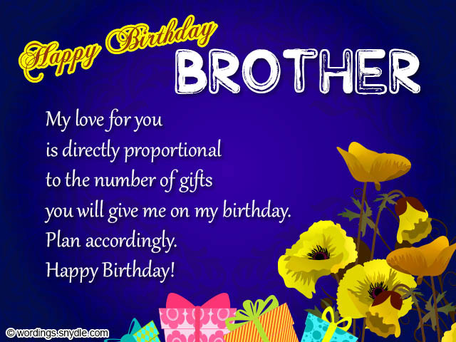 Birthday Wishes For A Brother
 74 Pics of Happy Birthday Brother Wishes Greetings and