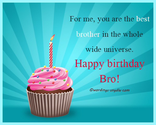 Birthday Wishes For A Brother
 Birthday Wishes For Brother – Wordings and Messages