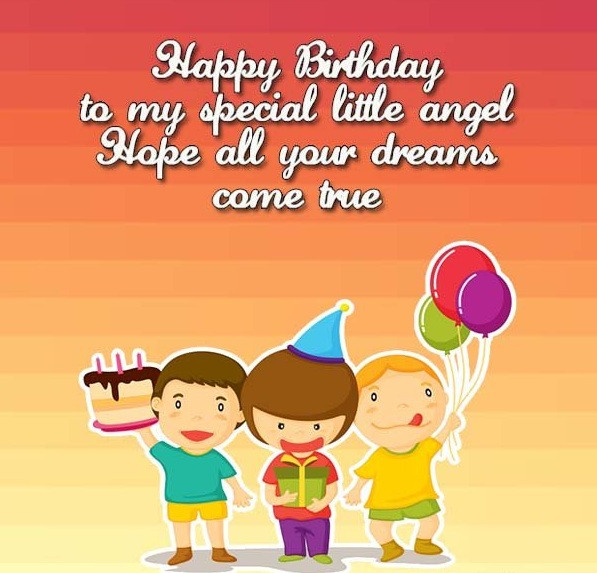 Birthday Wishes For A Child
 Happy Birthday Wishes for Kids Cute and Inspirational