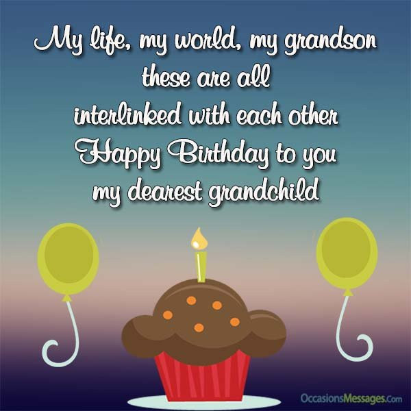 Birthday Wishes For A Grandson
 Happy Birthday Wishes for Grandson Occasions Messages