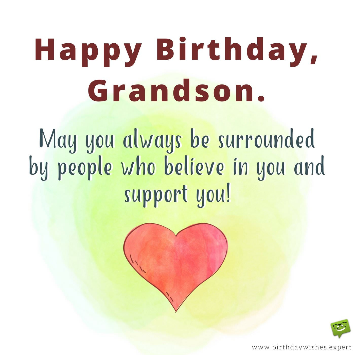 Birthday Wishes For A Grandson
 From your Grandma & Grandpa Birthday Wishes for my Grandson