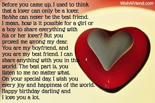 Birthday Wishes For A Lover
 Birthday Wishes For Boyfriend Page 3