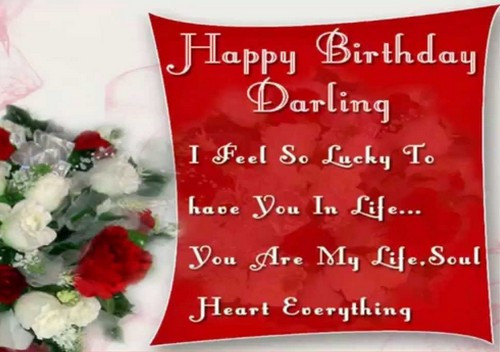 Birthday Wishes For A Lover
 Birthday SMS for Lover 55 Romantic Birthday Wishes to