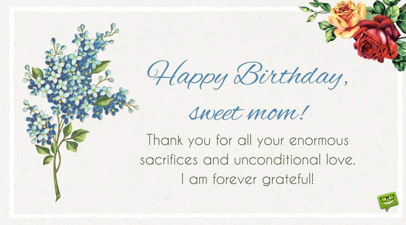 Birthday Wishes For Mom
 Happy Birthday Mom