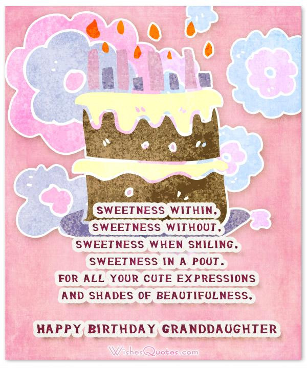 Birthday Wishes For My Granddaughter
 Sweet Birthday Wishes for Granddaughter By WishesQuotes