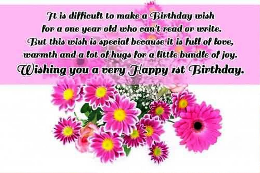 Birthday Wishes For One Year Old
 Birthday Wishes For e Year Old Wishes Greetings