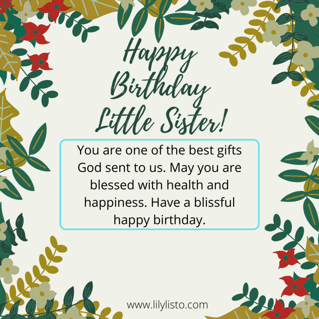 25 Best Birthday Wishes For Younger Sister Home Family Style And 