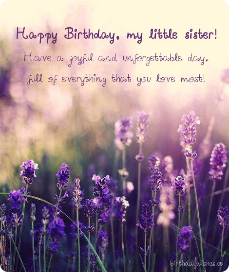 Birthday Wishes For Younger Sister
 Happy Birthday Wishes For Younger Sister And Elder Sister