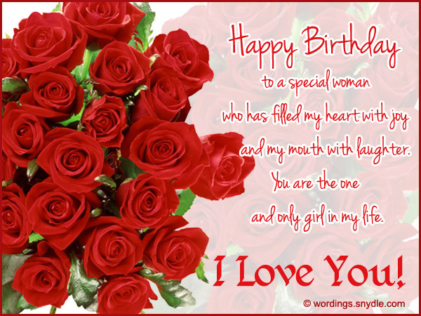 Birthday Wishes Girlfriend
 Happy Birthday Wishes for Girlfriend – Wordings and Messages