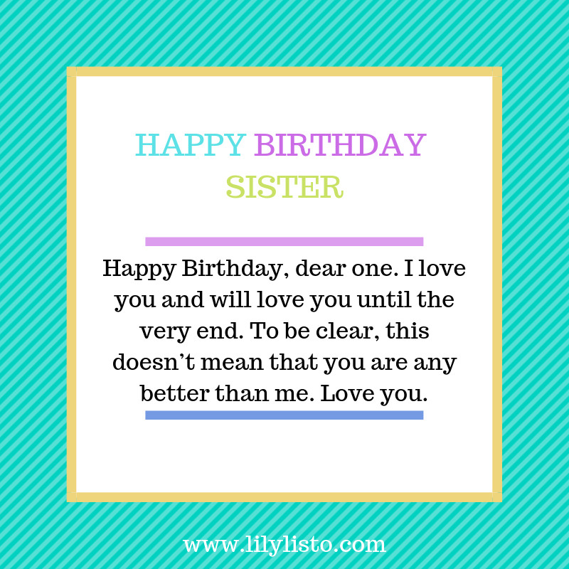 Birthday Wishes Sister Funny
 Funny Birthday Wishes for Younger Sister Little Sister