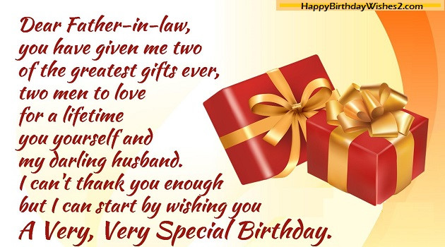 Birthday Wishes To Father In Law
 100 Birthday Wishes Messages Quotes for Father in Law