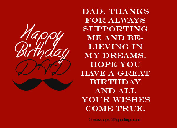 Birthday Wishes To Father
 Birthday Wishes for Dad 365greetings
