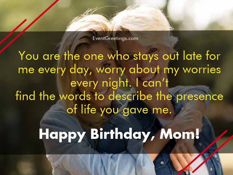 Birthday Wishes To Mom From Daughter
 65 Lovely Birthday Wishes for Mom from Daughter