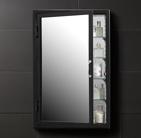 Black Bathroom Medicine Cabinet
 Pharmacy Wall Mount Medicine Cabinet With images