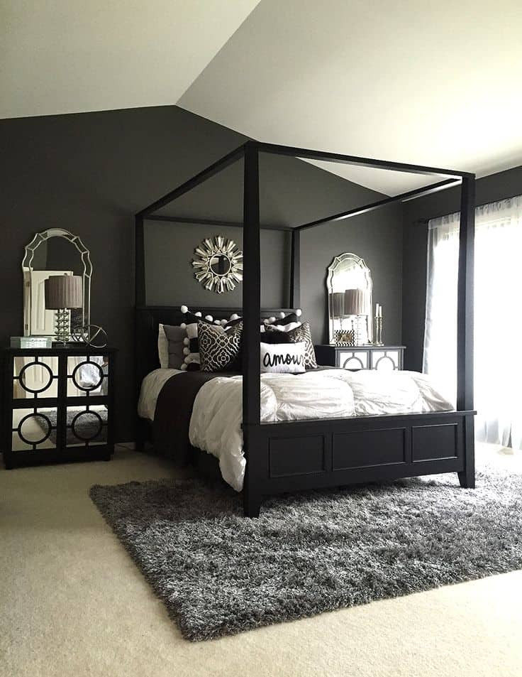 Black Bedroom Decor
 These 15 Black Bedrooms Will Add Just The Right Amount of