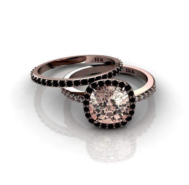 Black Diamond And Rose Gold Engagement Rings
 Rose Gold Rings Rose Gold Rings Black Diamonds